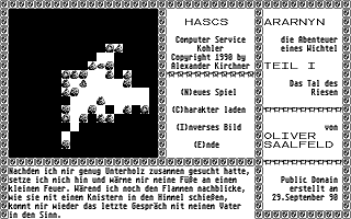 Ararnyn - Die Abenteuer eines Wichtel, Teil I: Das Tal des Riesen atari screenshot